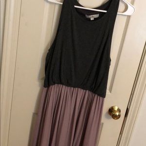 Loft two tone midi dress